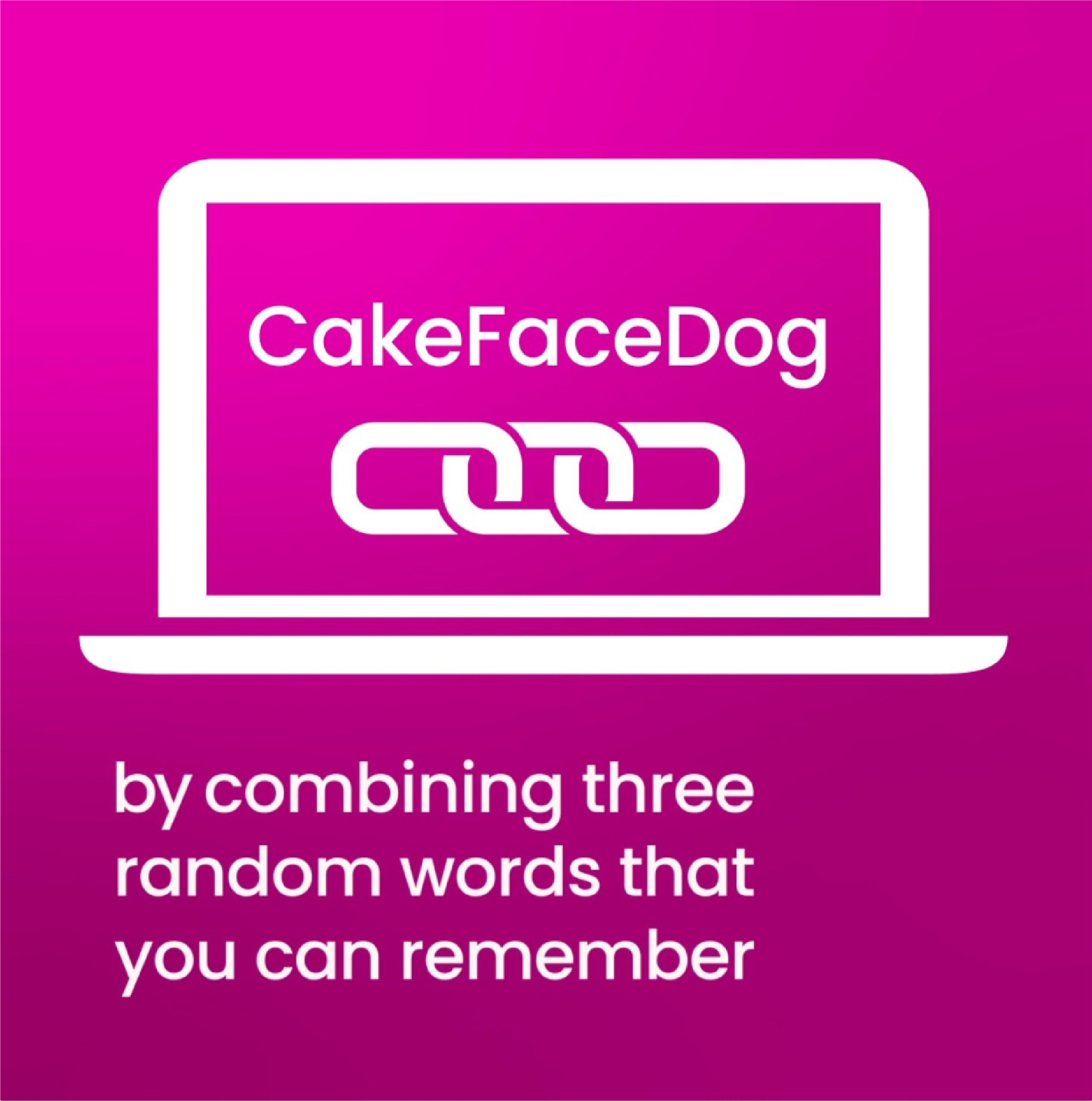 Keep passwords strong by combined 3 random words that you remember
