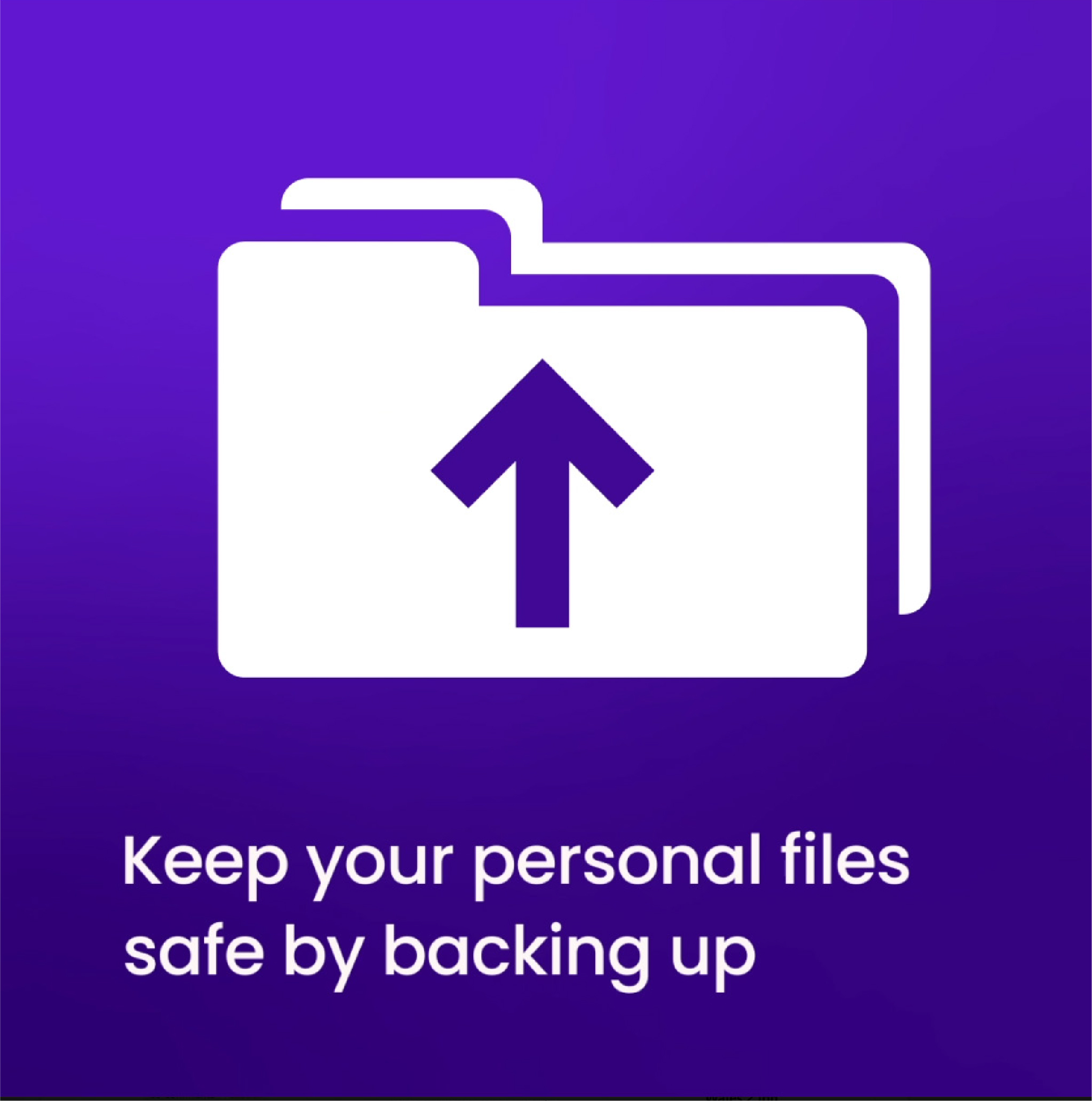 Keep your personal files safe by backing up