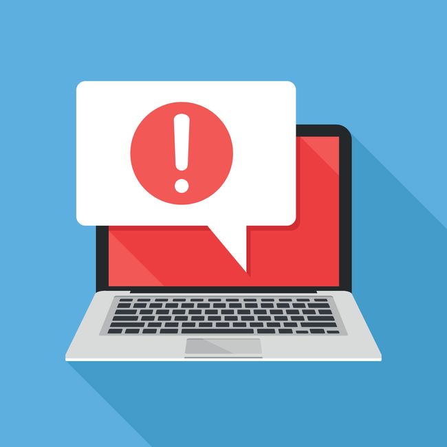 Image of an antivirus alert on a desktop computer Image of an antivirus alert on a desktop computer