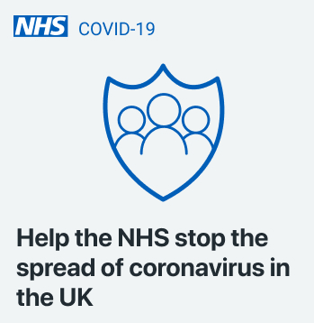 Screenshot from the NHS COVID-19 app