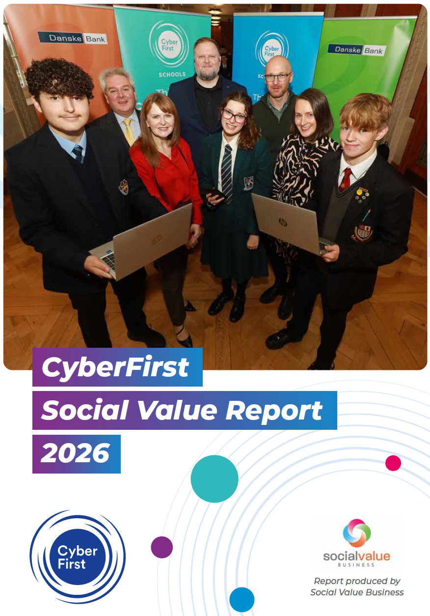 Image showing kids at the cyberFirst event