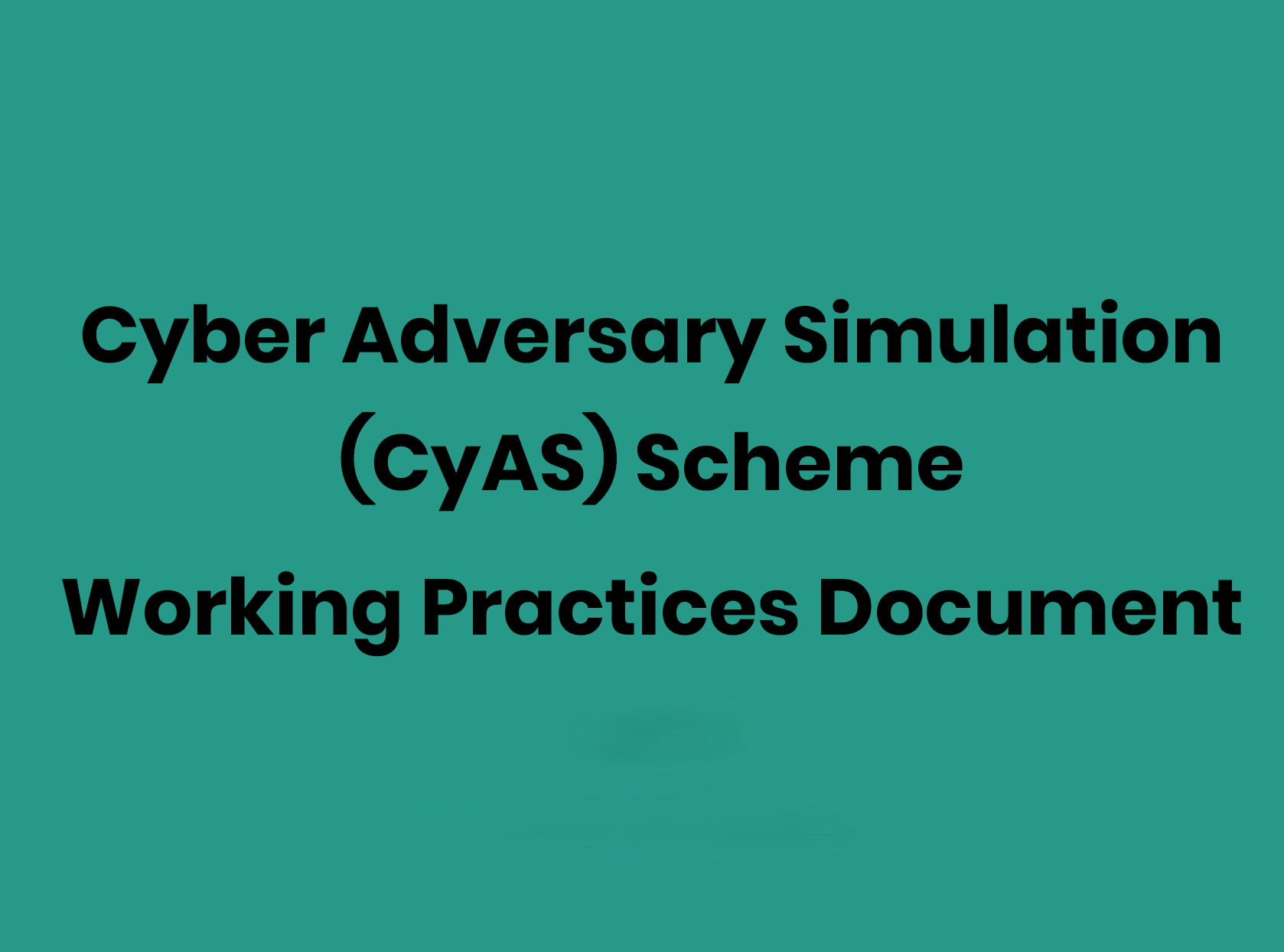 CyAS Scheme Working Practices Document cover thumbnail