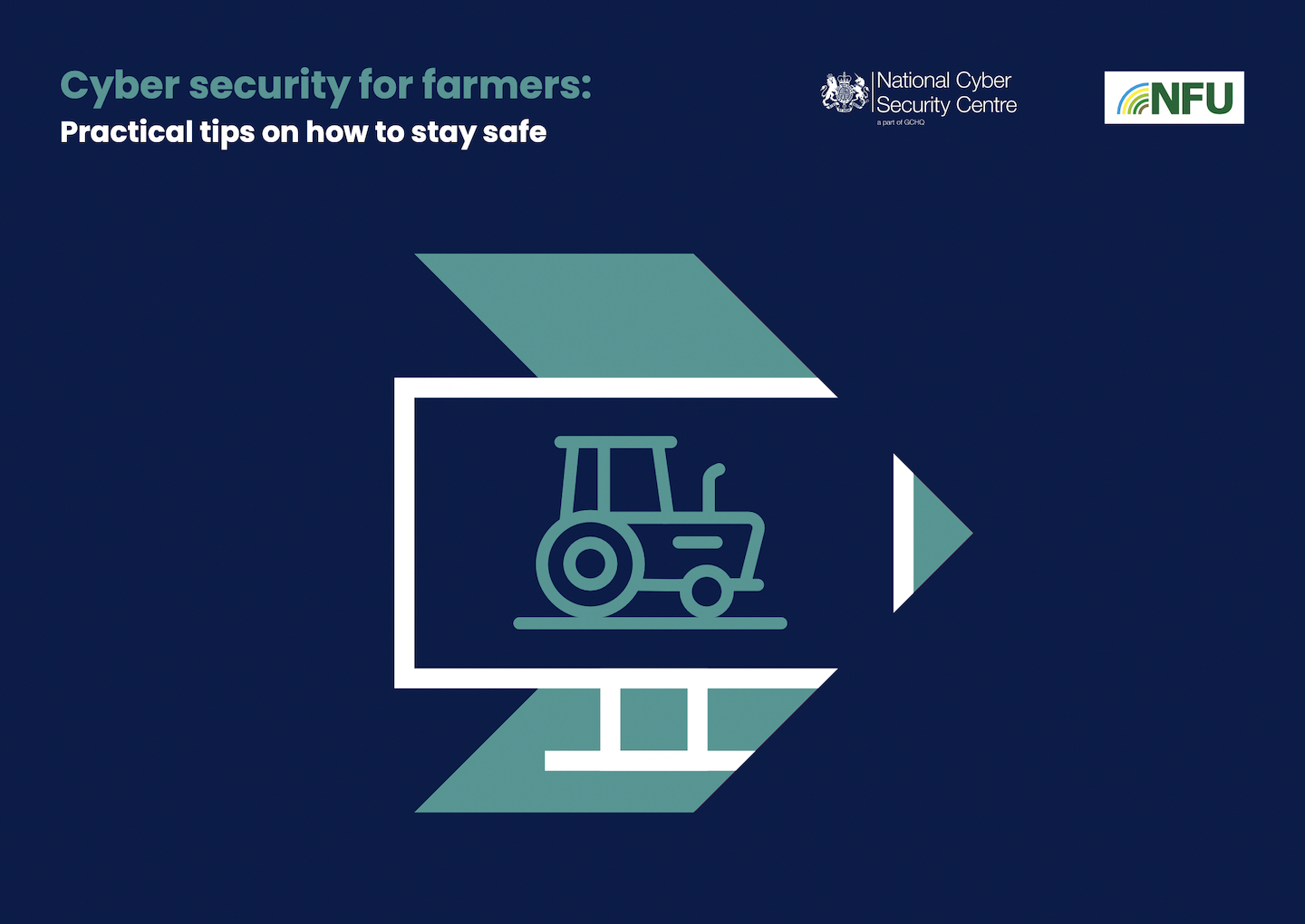 A poster advertising cyber security for farmers