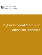 Image of the cover of the Cyber Incident Exercising technical standard