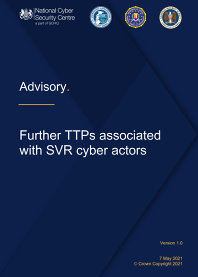 Further TTPs associated with SVR cyber actors joint advisory