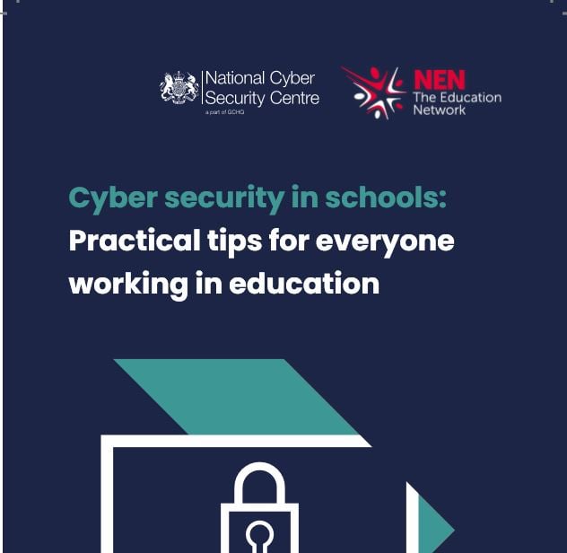 Cover of the cyber security for schools cards