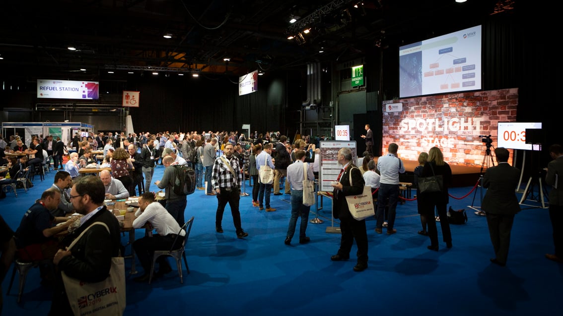 image of stage at CYBERUK 2019