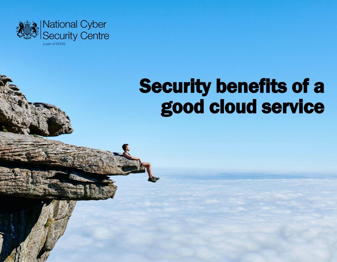 Cover for the whitepaper of Security benefits of a good cloud service