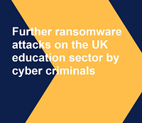 Image of cover of Ransomware alert update for education sector