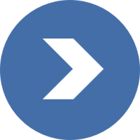 Image showing blue circle with a white arrow in the middle