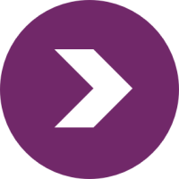 Image showing purple circle with white arrow in the middle