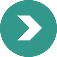 Image showing a teal circle with a white arrow in the middle