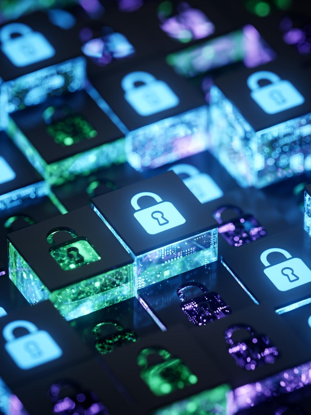 Phishing Cyber Security Ransomware Fingerprint Email Encrypted Technology, Digital Information Protected Secured