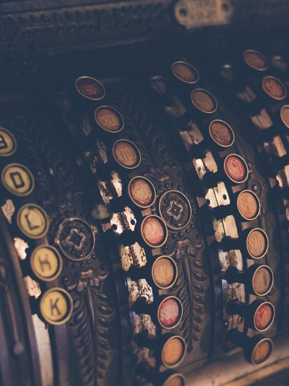 Old cash register