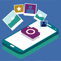 Image showing phone with illustrative images popping out of it