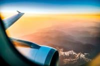 Image showing clouds from a plane window