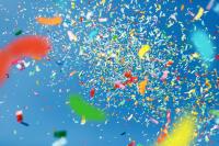 Image showing confetti in the sky