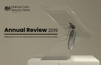 The cover imagery for the NCSC's Annual Review 2019