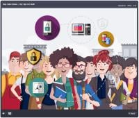 Screenshot of NCSC training package 'top tips for staff'